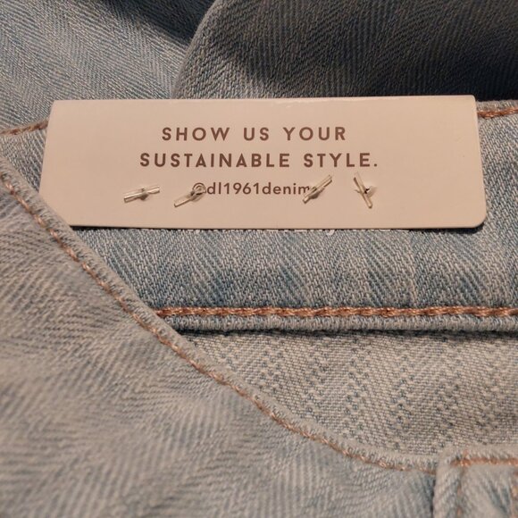 NWT! DL1961 Florence Mid-Rise Instasculpt Skinny Ankle Jean Light Wash - 27 (4) - Picture 9 of 12